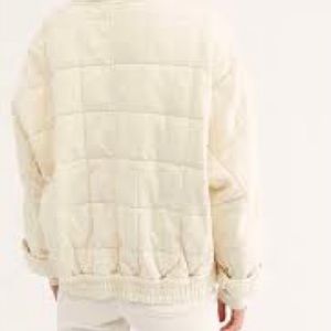 Free people quilt coat white